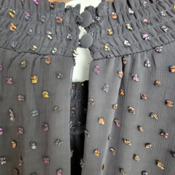 Torrid Mini Clup Dot Blouson Long Sleeve Dress SZ 2 - Picture 10 of 16